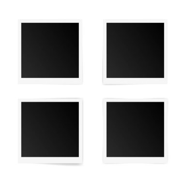 Retro tarzı fotoğraf çerçeve şablon