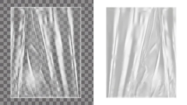 Chaîne plastique en polyéthylène transparent — Image vectorielle