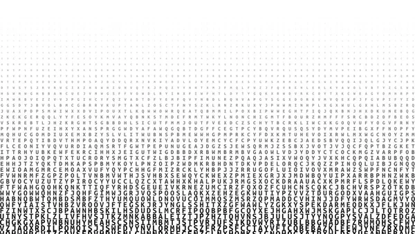 Schwarzer Alphabet-Verlauf auf weißem Hintergrund — Stockvektor