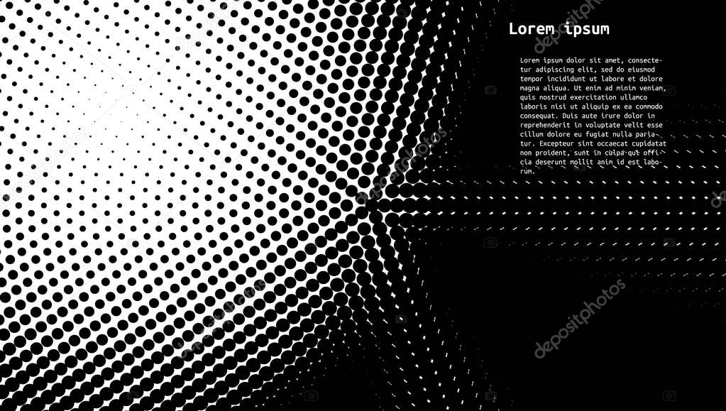 Halftone Dots Background Template