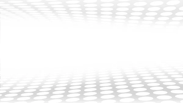 Bianco e grigio astratto prospettiva sfondo 16x9 — Vettoriale Stock