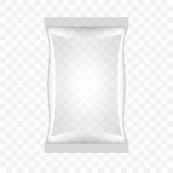 Прозрачная упаковка для пластиковых подушек — стоковый вектор