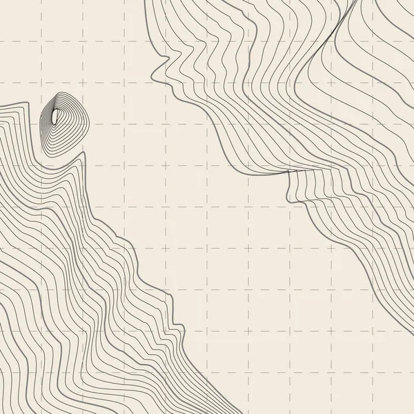 Soyut topografik dağılımı harita