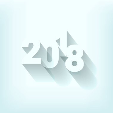 Mutlu yeni yıl 2018 takvim kapak şablonu