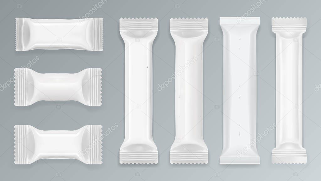 White Chocolate Bar Polyethylene Package