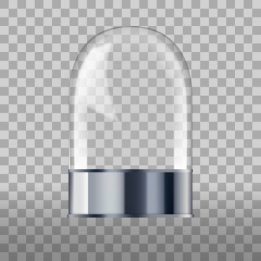Boş cam ampul. Nesneniz için şeffaf durumda