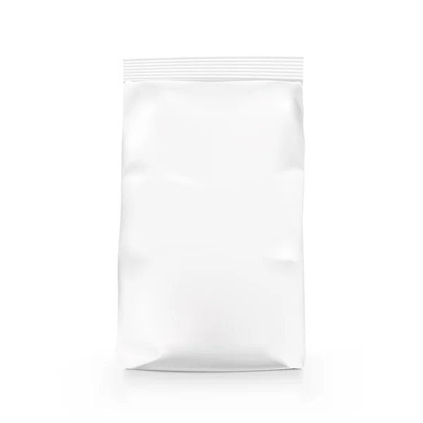 Белая пустая сумка. Упаковка для зерна — стоковый вектор