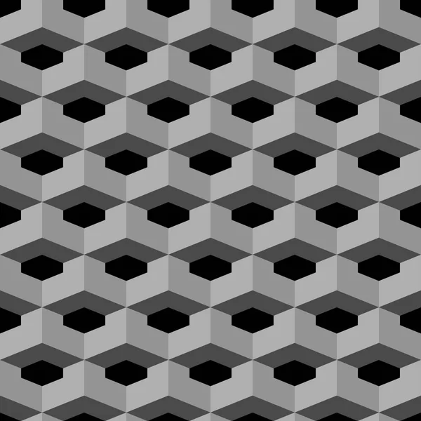 Modèle géométrique sombre abstrait sans couture — Image vectorielle