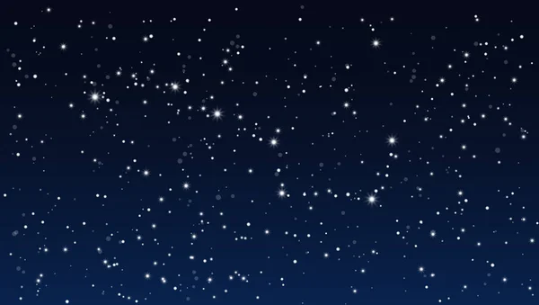 Cielo nocturno abstracto de las estrellas con la constelación grande de la Osa — Vector de stock