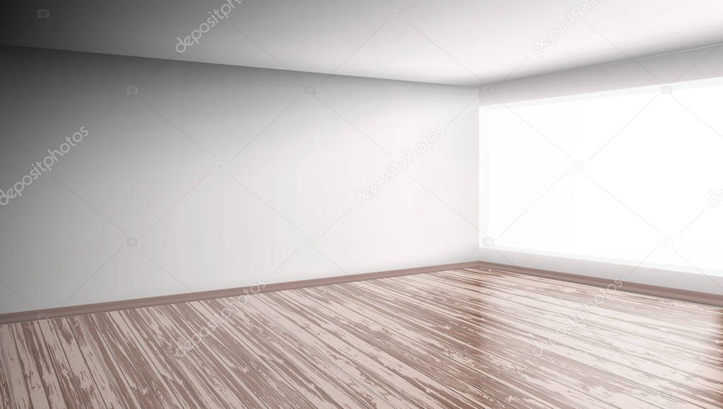 Modern Bright Interior Empty Room
