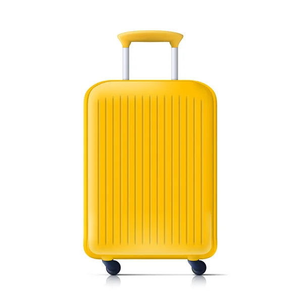 3d sonnig gelb Sommerzeit Reisetasche — Stockvektor