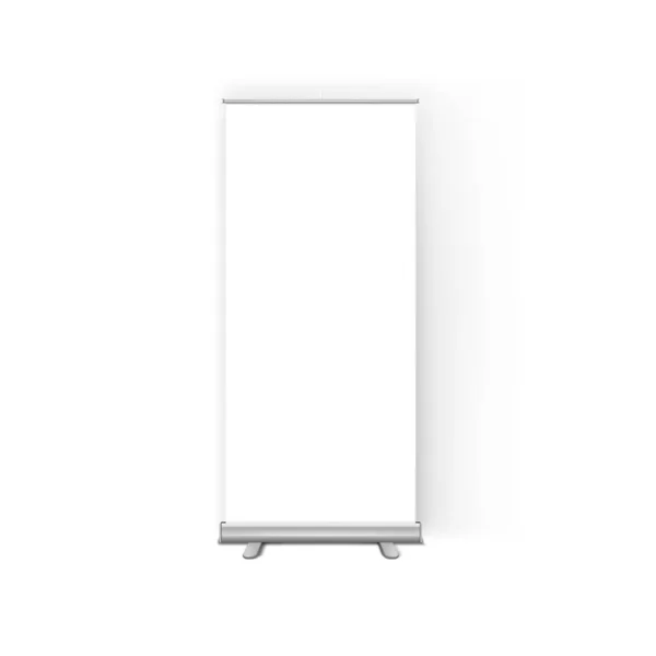 Weiß clear roll up display banner stand vorlage — Stockvektor