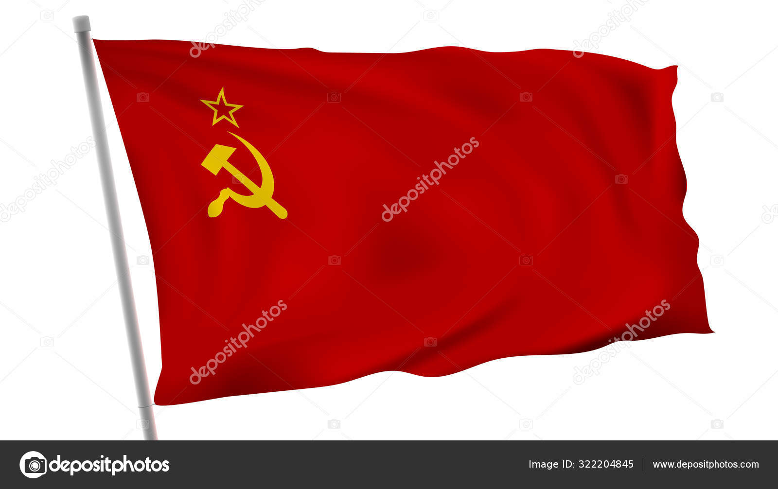 The Flag Of Soviet Union USSR On Pole In Wind Stock Vector Image by ©prahprah #322204845 The Flag Of Soviet Union USSR On Pole In Wind Stock Vector Image by ©prahprah #322204845