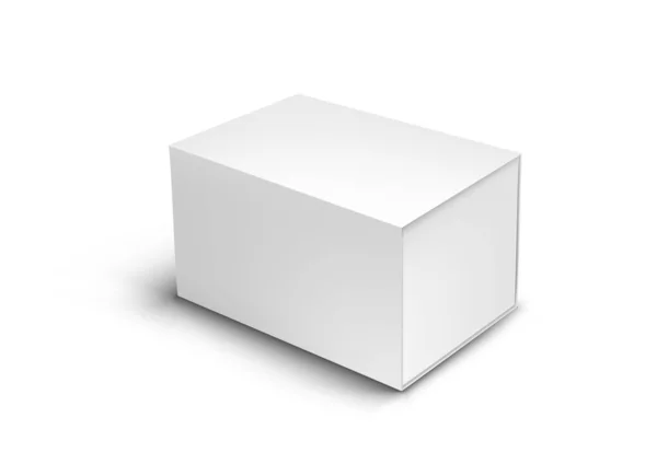 Förpackning Kartong Dra och skjut låda — Stock vektor