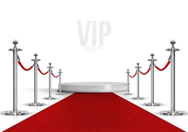 Krom Engelli Vip Etkinlik Kırmızı Halı