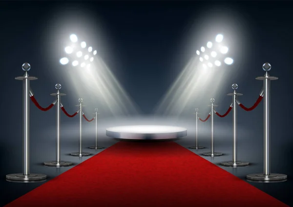 Yuvarlak Sahneli Vip Olayı Kırmızı Halı