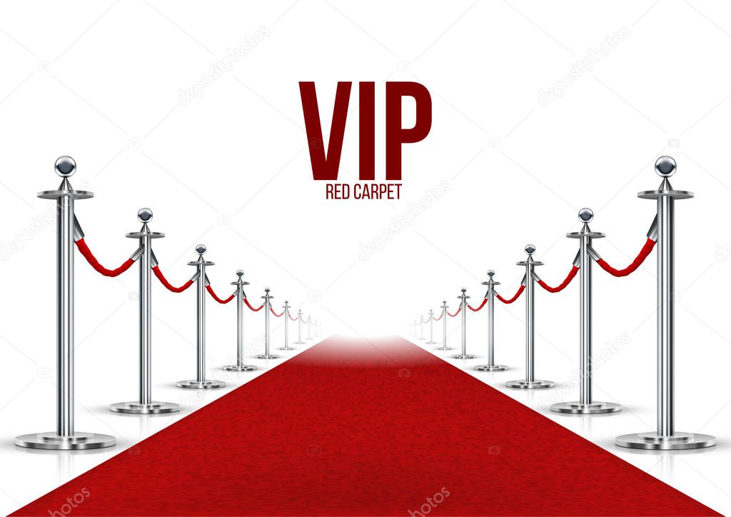 Vip Event Red Carpet With Chrome Barriers