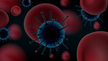 3d Tehlike Mikro Görünüm Çin Coronavirüs 2019-Ncov