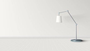 3D Modern İskandinav Odası Lambalı