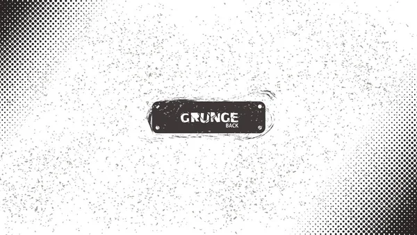 Grunge BW Halftone Grain Noise Scratch Wave — 스톡 벡터