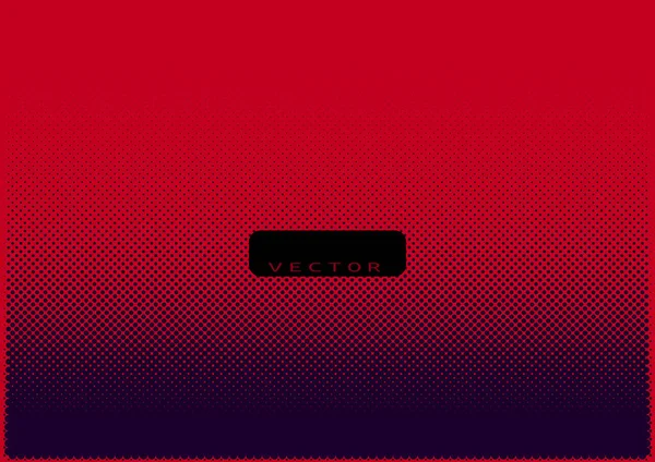 Gradient Halftone Pattern With Black Dots On Red — 스톡 벡터