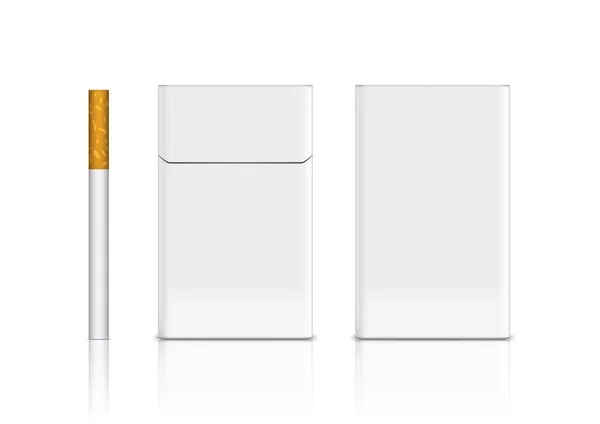 Front og bagsiden visning af Flip-top cigaret Pack – Stock-vektor