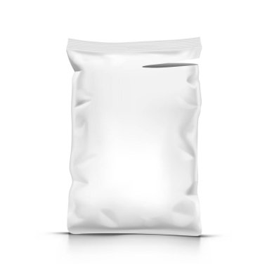 Beyaz Stand Up Mühürlü Boş Plastik Paket