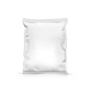 Beyaz Stand Up Mühürlü Boş Plastik Paket