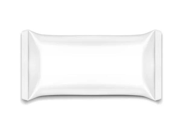 Fluxo Pillow Pack isolado em fundo branco — Vetor de Stock