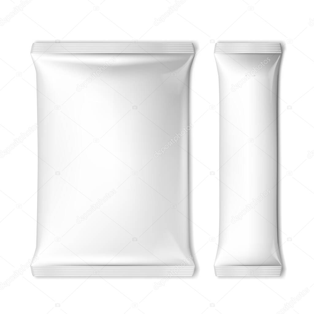 White Blank Foil Packaging For Food Or Other