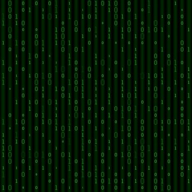 2D Koyu Sayısal Yeşil İkili Desensiz Desen