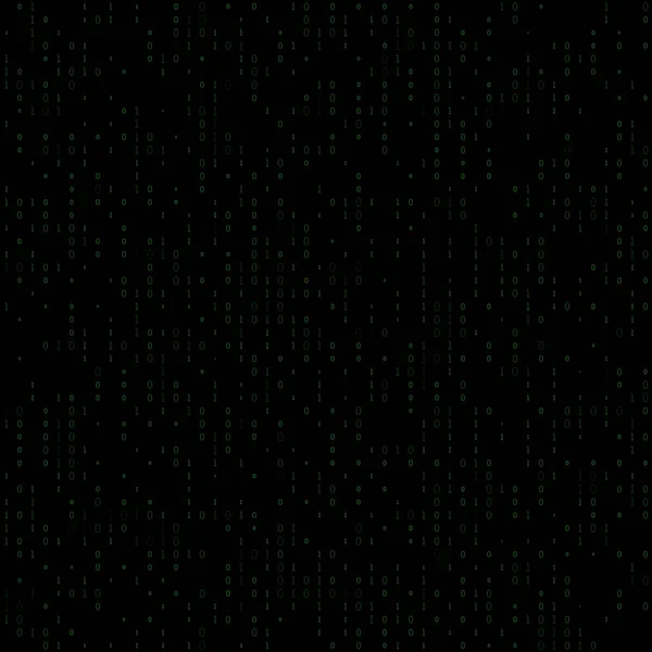 2D Dark Digital Green Binary Seamless Path — стоковый вектор