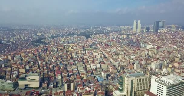 Istambul - vista dos telhados de uma grande altura — Vídeo de Stock