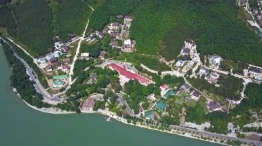 Top view of lake Abrau Dyurso