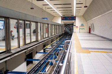 İstanbul 'daki boş Funicular İstasyonu