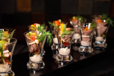 Izgara sebze soslu mutfak kokteyli.. 