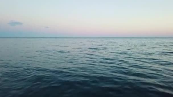 July 2017 sea near border of Abkhazia and Russia — Stockvideo