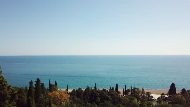 Old Gagra Abkhazia. The view of the sea 24.07.2018 — Αρχείο Βίντεο