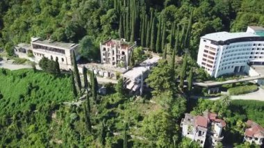 24.07.2018 Old Gagra Abkhazia. Abandoned castle