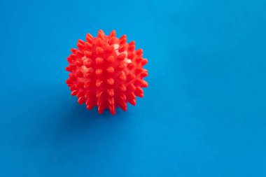 Mavi üzerine Coronavirus hastalığı modeli COVID-19