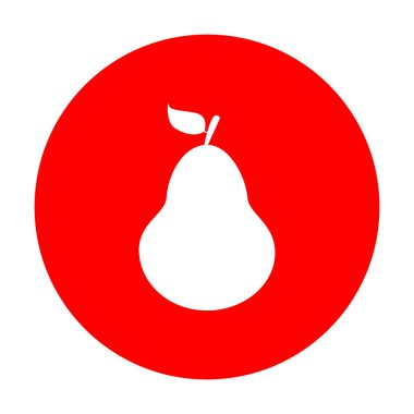 Armut işareti illüstrasyon. Beyaz simgesi üzerinde kırmızı daire.