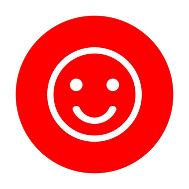 Balıkçılık kanca işareti illüstrasyon. Beyaz simgesi üzerinde kırmızı daire.