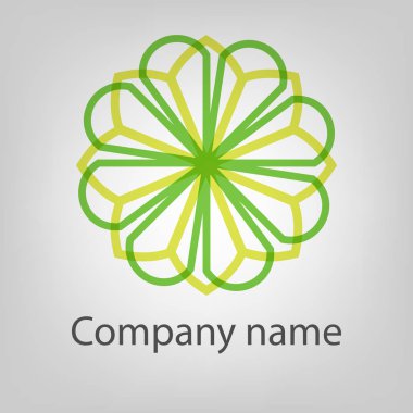 Soyut vektör logo simge kavramı. Marka ve kurumsal tasarım logo şablonu