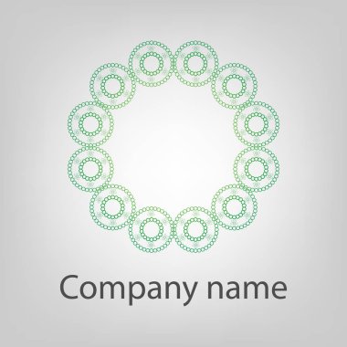 Vektör logo illüstrasyon - soyut orientaldesign öğesi. Marka ve kurumsal tasarım logo şablonu