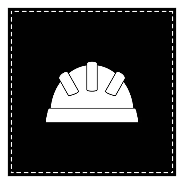 Signo de bebé ilustración. Parche negro sobre fondo blanco. Aislar — Vector de stock