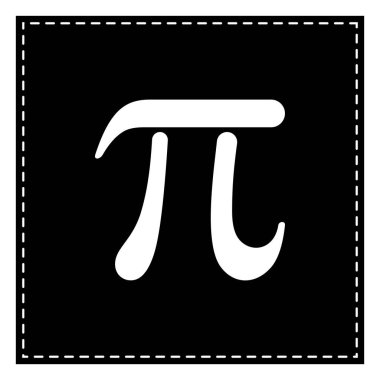 Bowling işareti illüstrasyon. Beyaz arka planda siyah yama. Isol