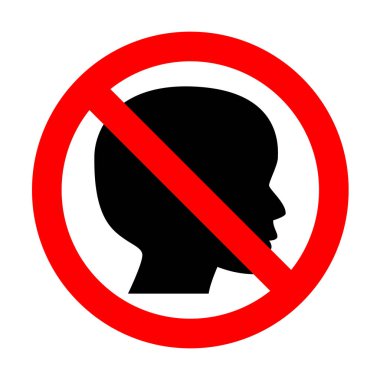 Hiçbir insan işareti baş. 