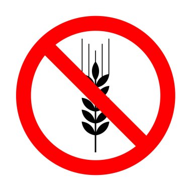 Hiç buğday işareti illüstrasyon. 