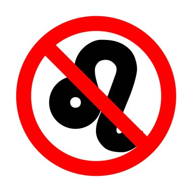 Yok Leo işareti illüstrasyon. 