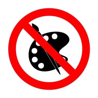 Palet ve fırça iz yok. 